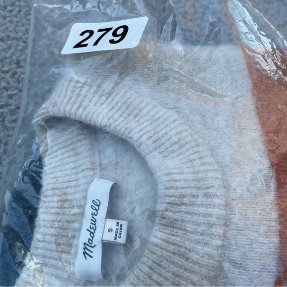 Madewell Sweater womens S Crofton Striped Pullover Cozy Yarn Wool Alpaca comfy - Picture 15 of 15